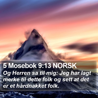 5 Mosebok 9:13 NORSK Bible Verse Image