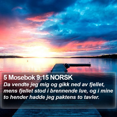 5 Mosebok 9:15 NORSK Bible Verse Image