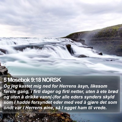 5 Mosebok 9:18 NORSK Bible Verse Image