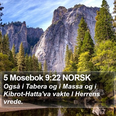 5 Mosebok 9:22 NORSK Bible Verse Image