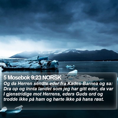 5 Mosebok 9:23 NORSK Bible Verse Image