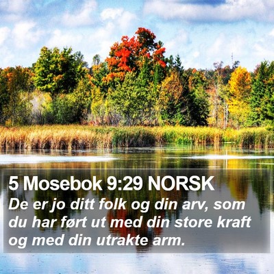 5 Mosebok 9:29 NORSK Bible Verse Image
