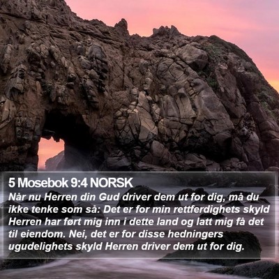 5 Mosebok 9:4 NORSK Bible Verse Image