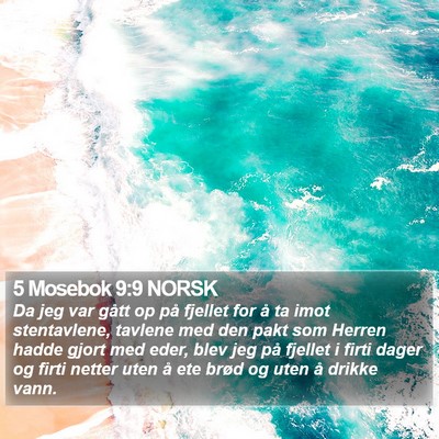 5 Mosebok 9:9 NORSK Bible Verse Image