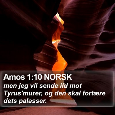 Amos 1:10 NORSK Bible Verse Image