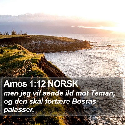 Amos 1:12 NORSK Bible Verse Image