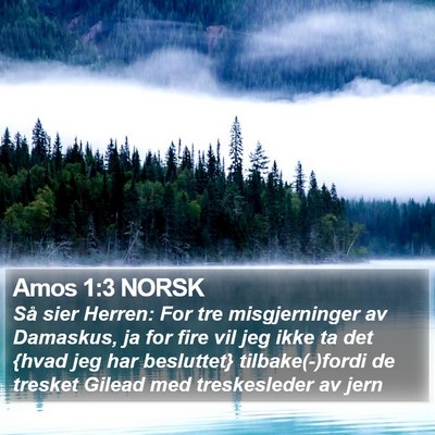 Amos 1:3 NORSK Bible Verse Image