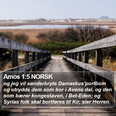 Amos 1:5 NORSK Bible Verse Image
