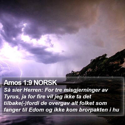 Amos 1:9 NORSK Bible Verse Image