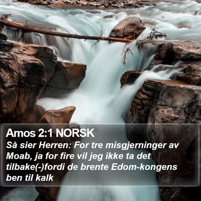 Amos 2:1 NORSK Bible Verse Image