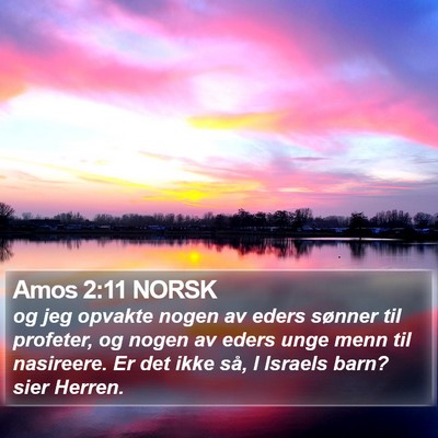 Amos 2:11 NORSK Bible Verse Image