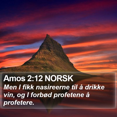 Amos 2:12 NORSK Bible Verse Image