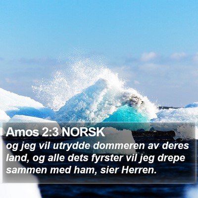 Amos 2:3 NORSK Bible Verse Image