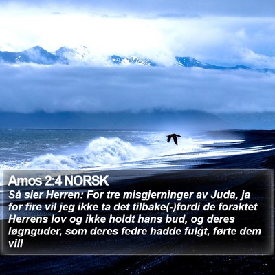 Amos 2:4 NORSK Bible Verse Image