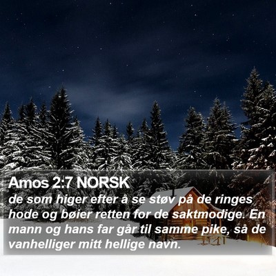 Amos 2:7 NORSK Bible Verse Image