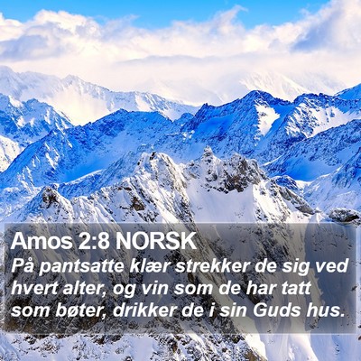 Amos 2:8 NORSK Bible Verse Image