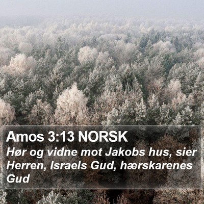 Amos 3:13 NORSK Bible Verse Image