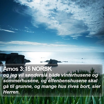 Amos 3:15 NORSK Bible Verse Image