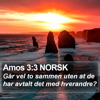 Amos 3:3 NORSK Bible Verse Image