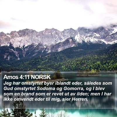 Amos 4:11 NORSK Bible Verse Image