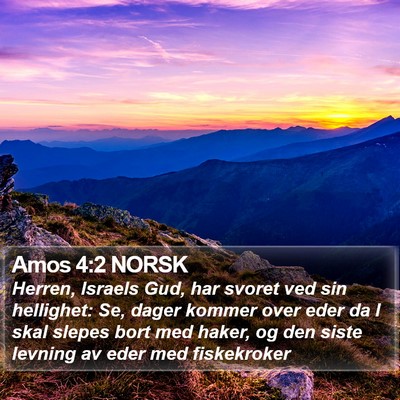 Amos 4:2 NORSK Bible Verse Image