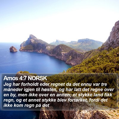 Amos 4:7 NORSK Bible Verse Image