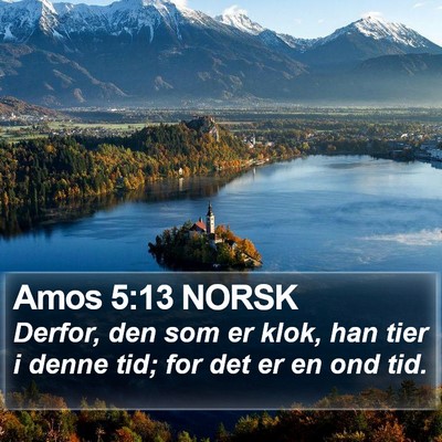 Amos 5:13 NORSK Bible Verse Image