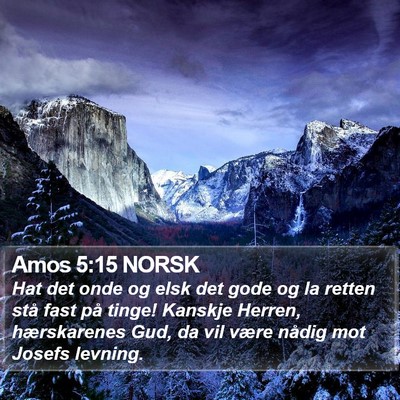 Amos 5:15 NORSK Bible Verse Image