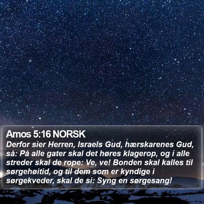 Amos 5:16 NORSK Bible Verse Image