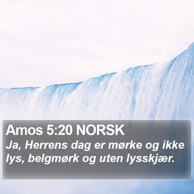 Amos 5:20 NORSK Bible Verse Image
