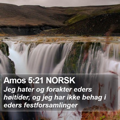 Amos 5:21 NORSK Bible Verse Image