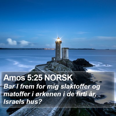 Amos 5:25 NORSK Bible Verse Image