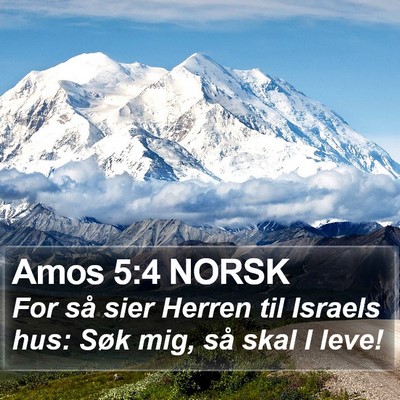 Amos 5:4 NORSK Bible Verse Image