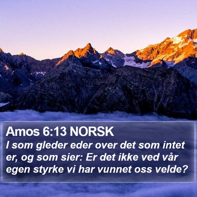 Amos 6:13 NORSK Bible Verse Image
