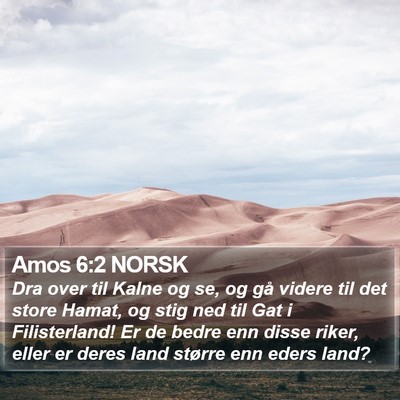 Amos 6:2 NORSK Bible Verse Image