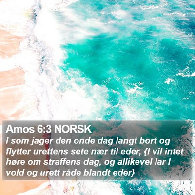 Amos 6:3 NORSK Bible Verse Image