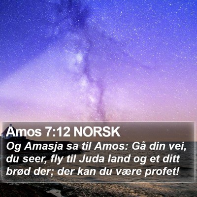 Amos 7:12 NORSK Bible Verse Image