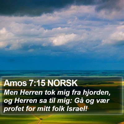 Amos 7:15 NORSK Bible Verse Image