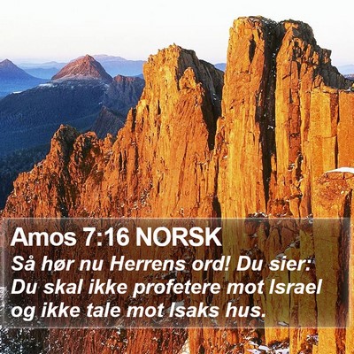 Amos 7:16 NORSK Bible Verse Image