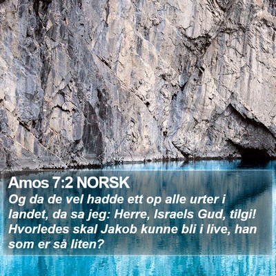 Amos 7:2 NORSK Bible Verse Image