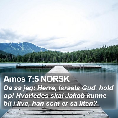 Amos 7:5 NORSK Bible Verse Image