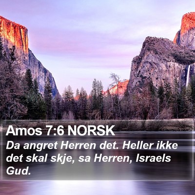Amos 7:6 NORSK Bible Verse Image