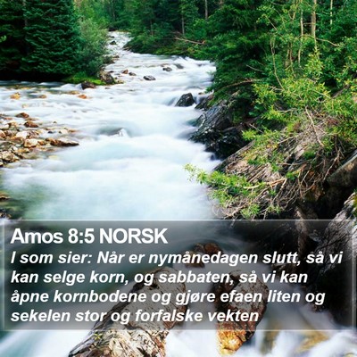 Amos 8:5 NORSK Bible Verse Image
