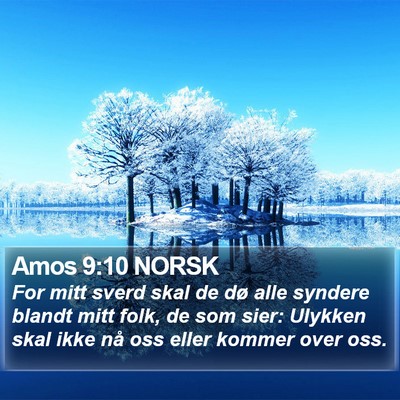 Amos 9:10 NORSK Bible Verse Image