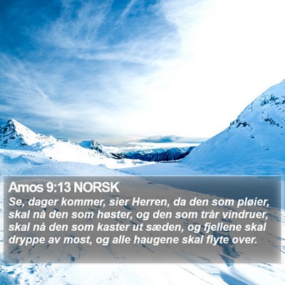 Amos 9:13 NORSK Bible Verse Image