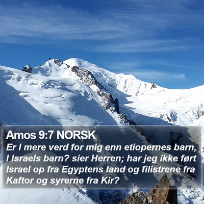 Amos 9:7 NORSK Bible Verse Image