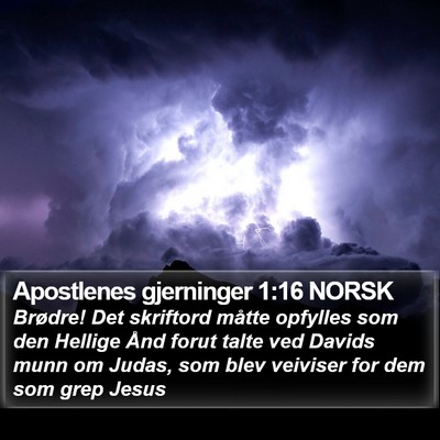 Apostlenes gjerninger 1:16 NORSK Bible Verse Image