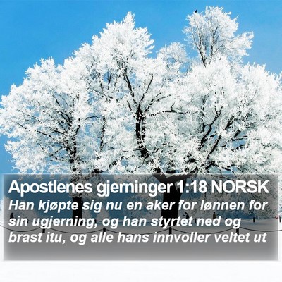 Apostlenes gjerninger 1:18 NORSK Bible Verse Image