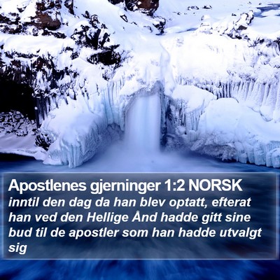 Apostlenes gjerninger 1:2 NORSK Bible Verse Image