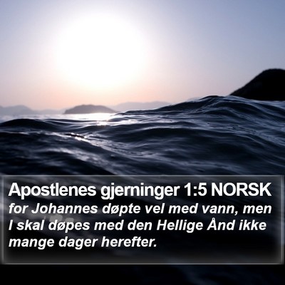 Apostlenes gjerninger 1:5 NORSK Bible Verse Image